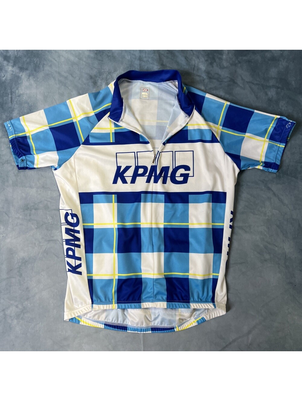 KPMG High Performance Men’s Cycle Jersy L Blue & White